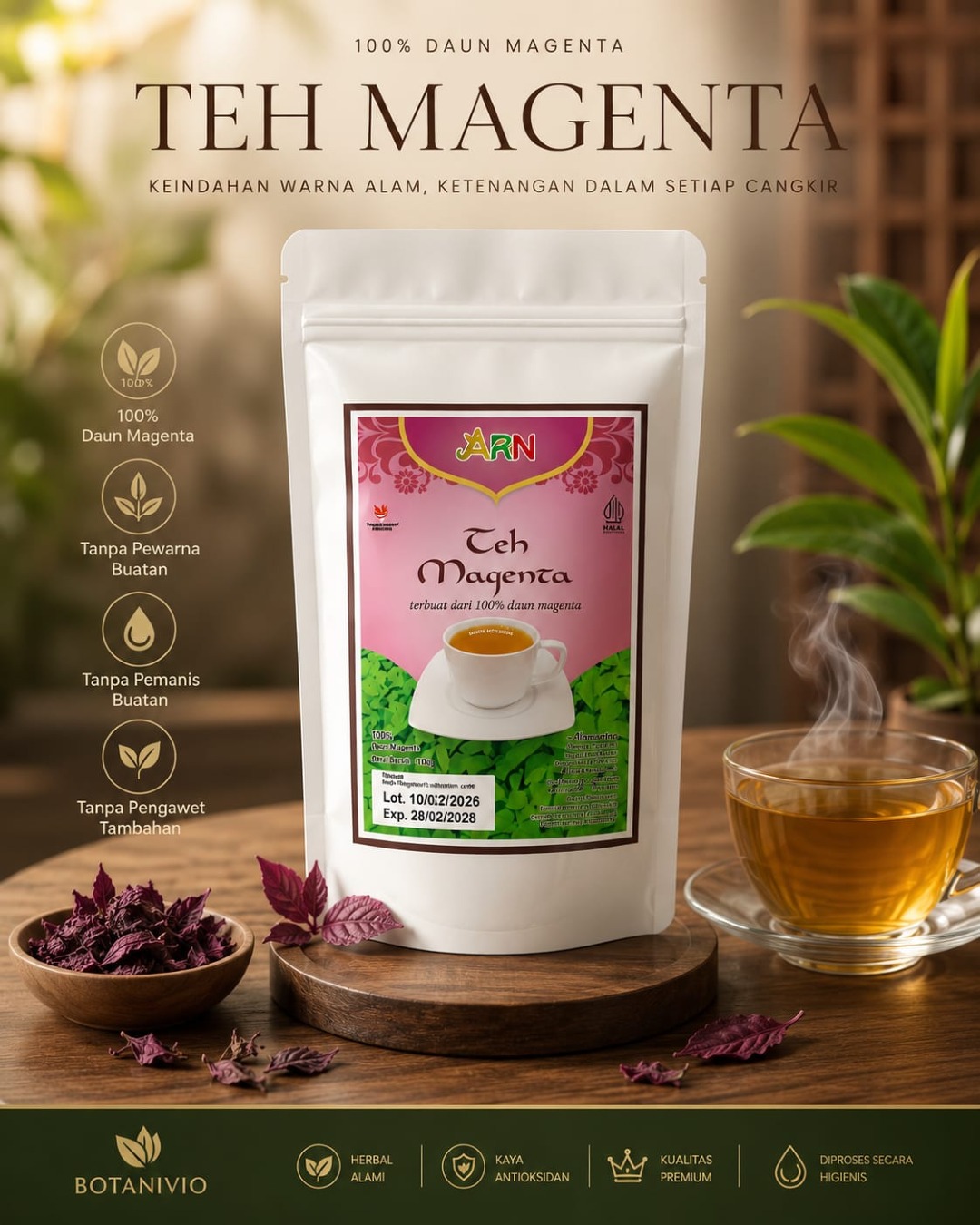 TEH MAGENTA ISI 10 SACHET 0,8gr 
